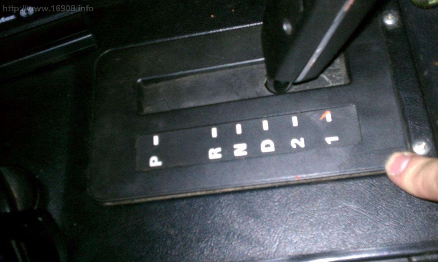 Auto Shifter Plate Eds Delorean